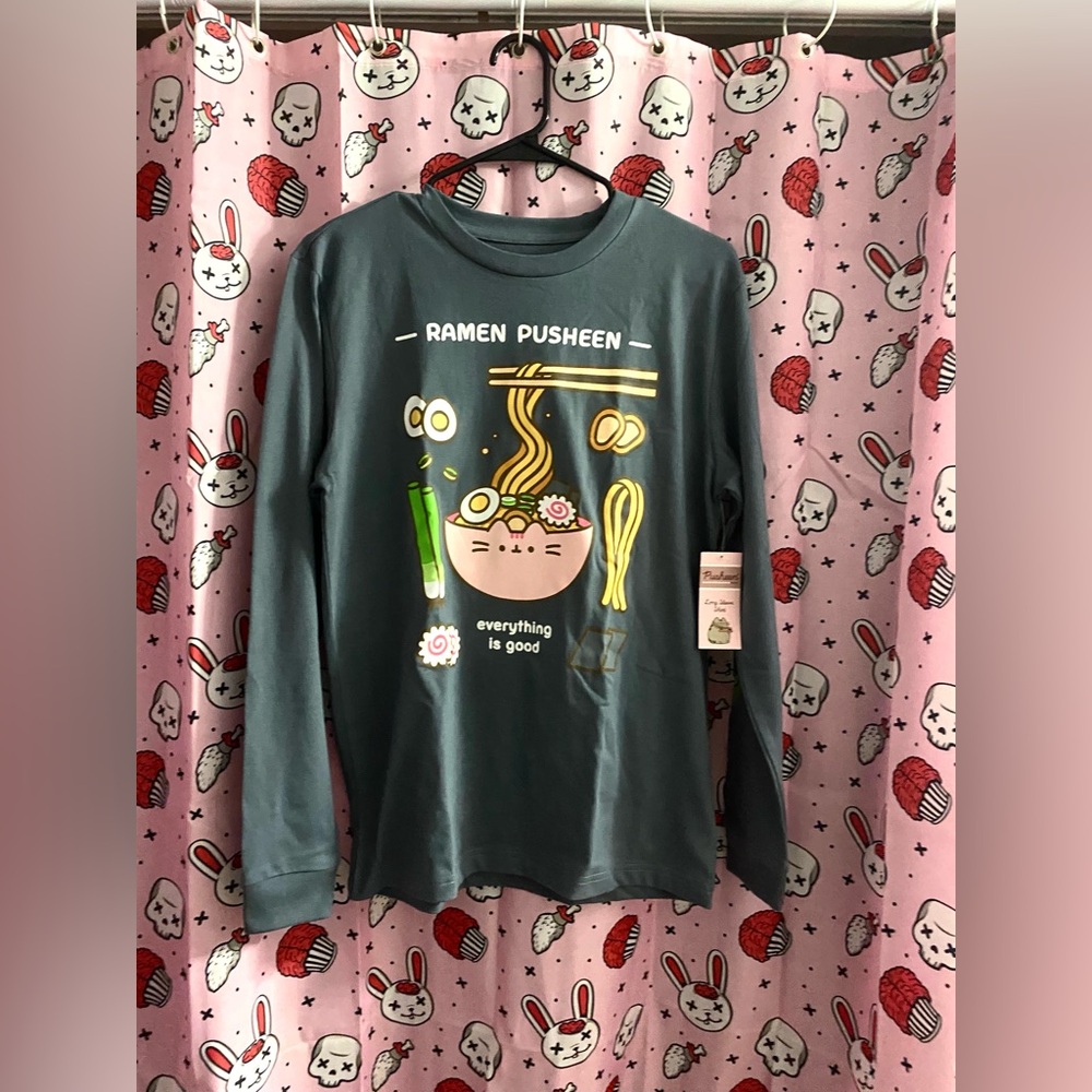 Pusheen Box Bento Box Ramen/Sushi xs long sleeve shirt & tote bag - Picture 6 of 11